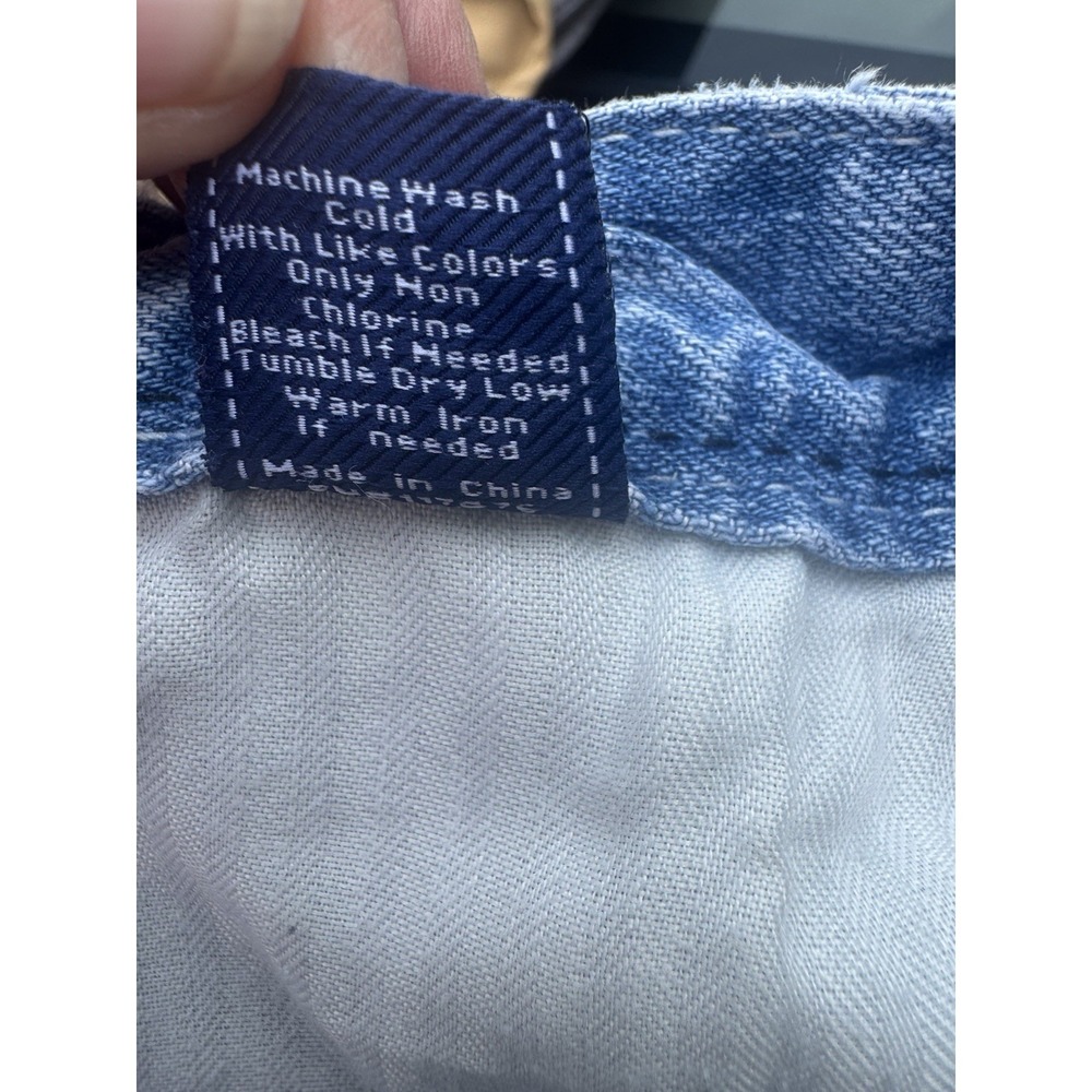 Madison Denim Women's Low Rise Flare Leg Distress SZ 7/8 Dark Stitch Embroidery - Picture 15 of 15